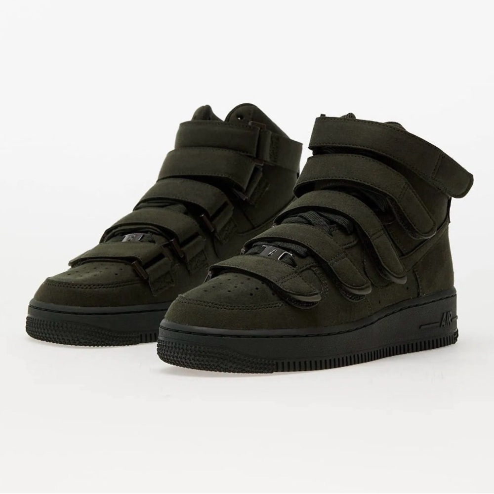Nike Men's High-Top Athletic Sneakers in Dark Olive/Black
